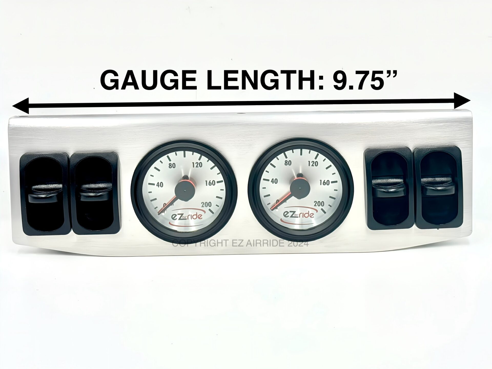 200 PSI Dual Needle Gauge Panel | Quad Manual Paddle Valves | 4-Corner FBSS - Image 2
