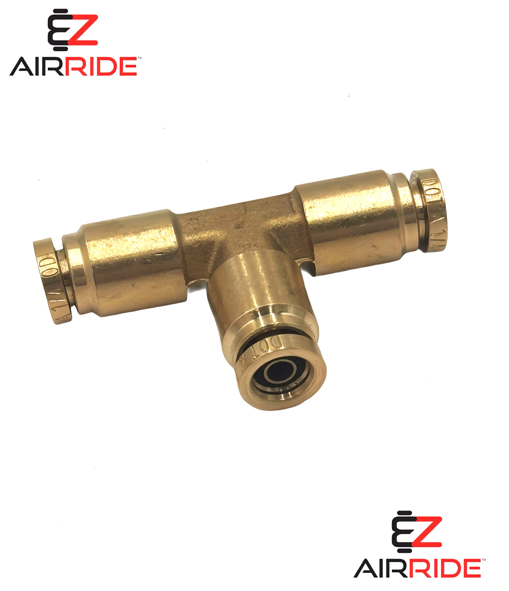1/4" Union Tee | DOT Push-Connect Brass Fittings | 6-Pack + Cutter - Image 4