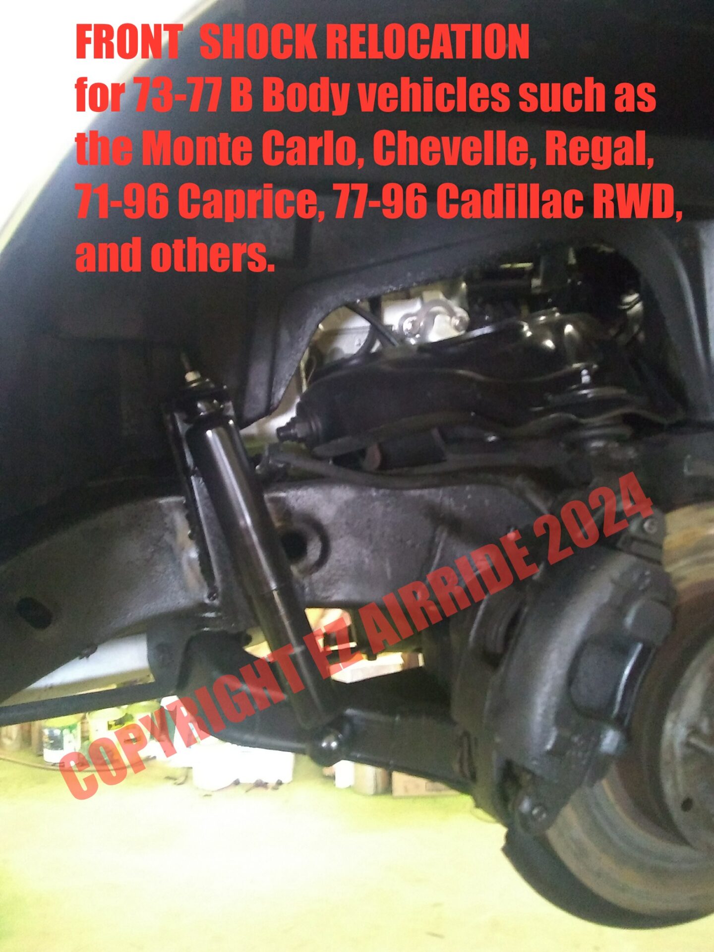 Universal Front Shock Relocator Kit | Air Suspension & Air Ride - Image 10
