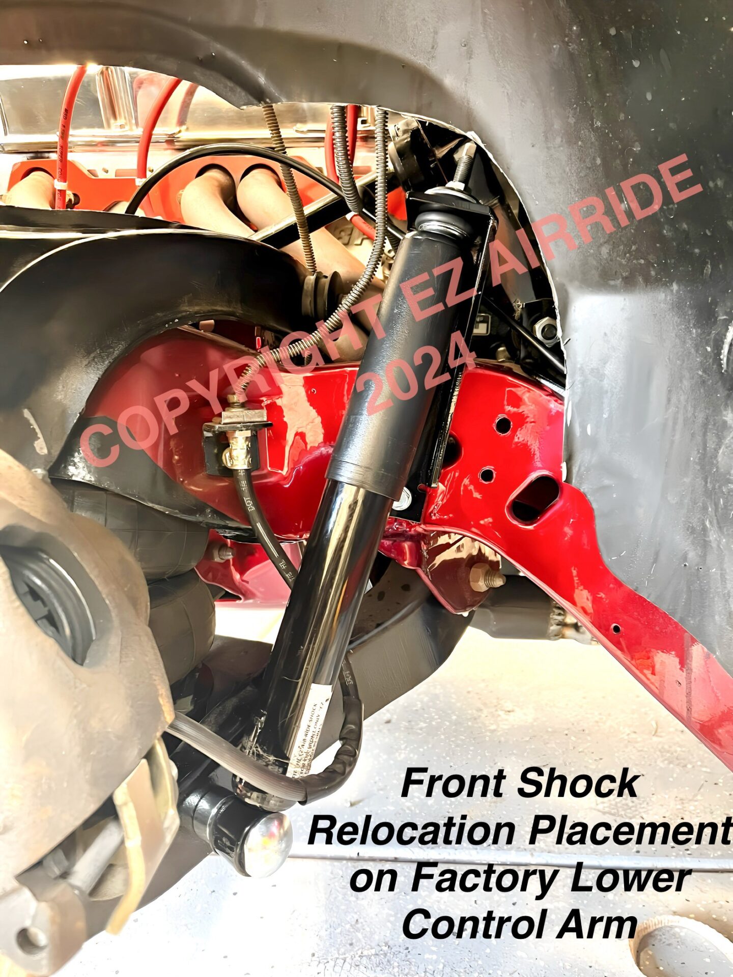 Universal Front Shock Relocator Kit | Air Suspension & Air Ride - Image 8
