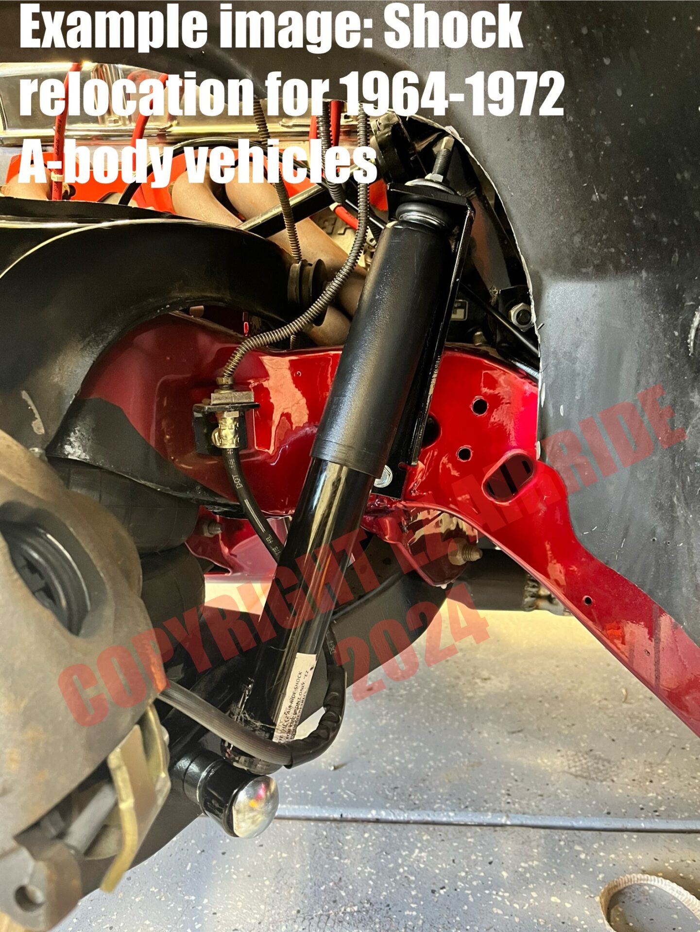 Universal Front Shock Relocator Kit | Air Suspension & Air Ride - Image 7