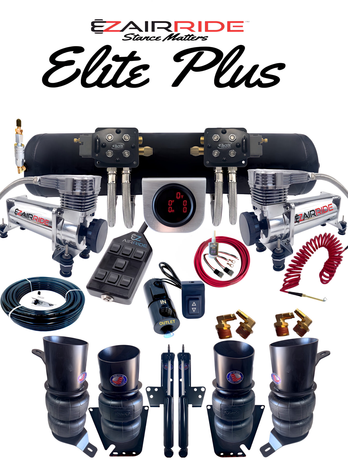 1958-1964 Chevrolet Full Size Wagon Air Ride Suspension Kit | Elite Plus Package - Image 2