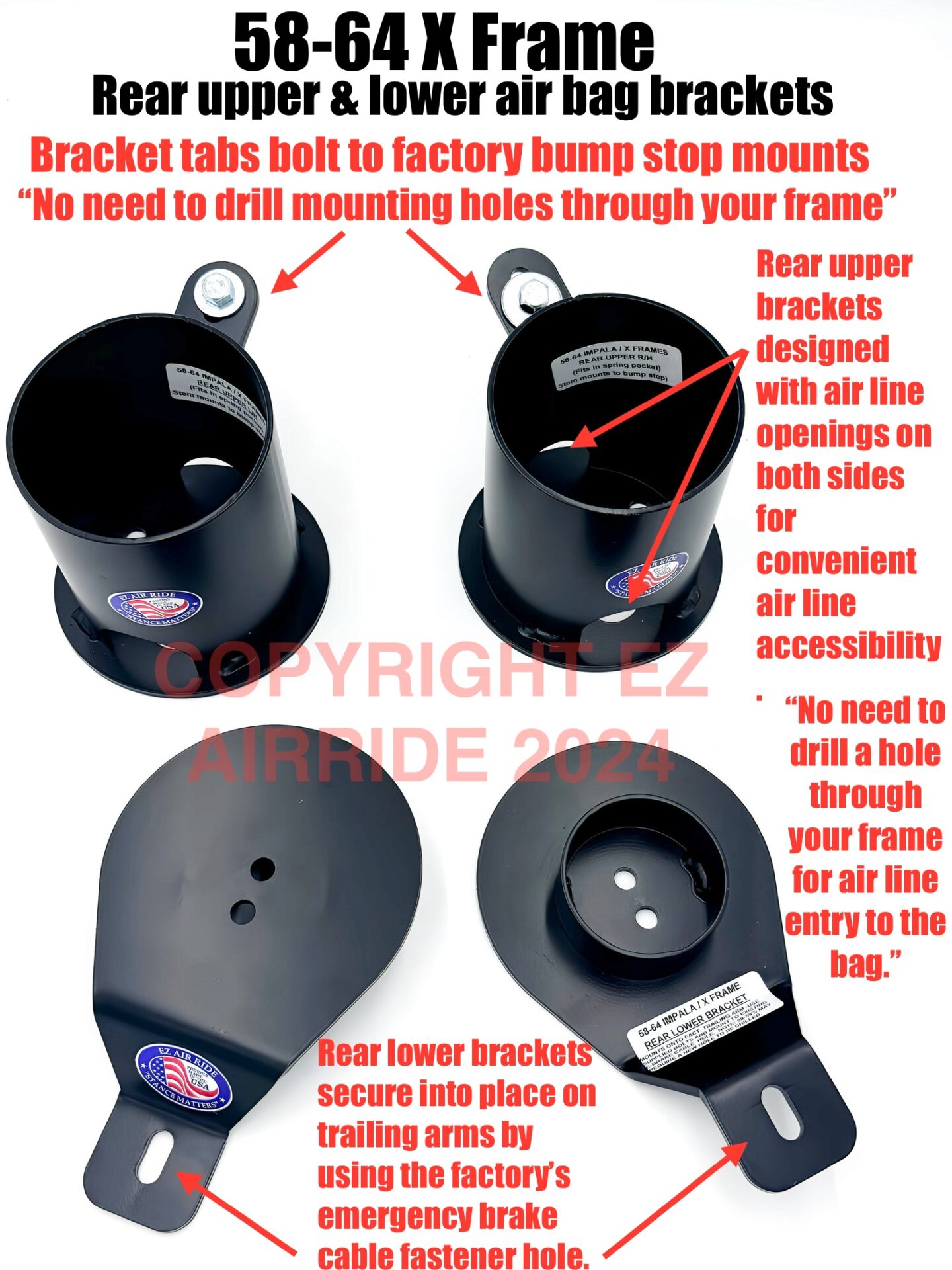 1958-1964 Chevrolet Full Size Wagon Air Ride Suspension Kit | Platinum Package - Image 15