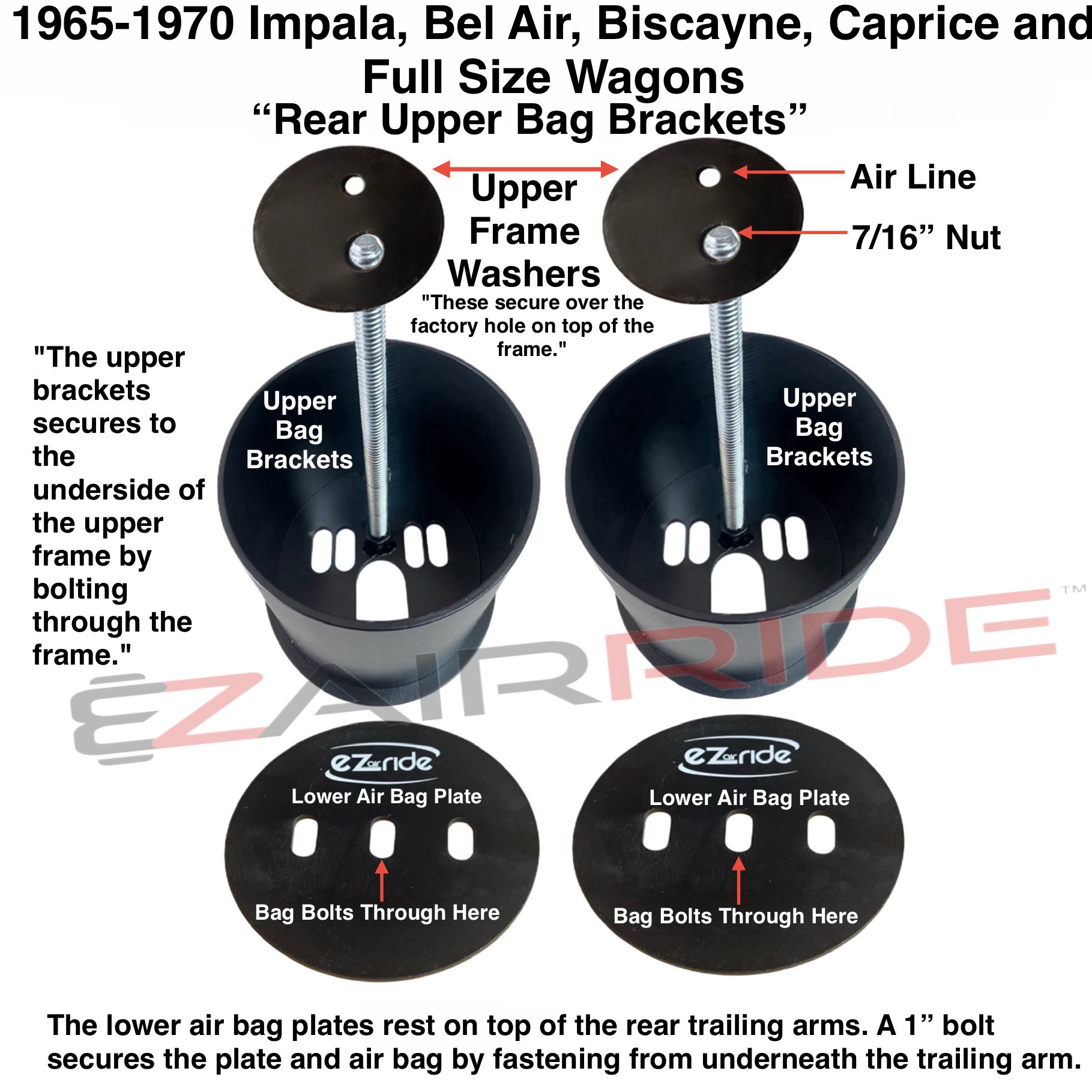 1965-1970 Chevrolet Caprice Air Ride Suspension Kit | Elite Plus Package - Image 9