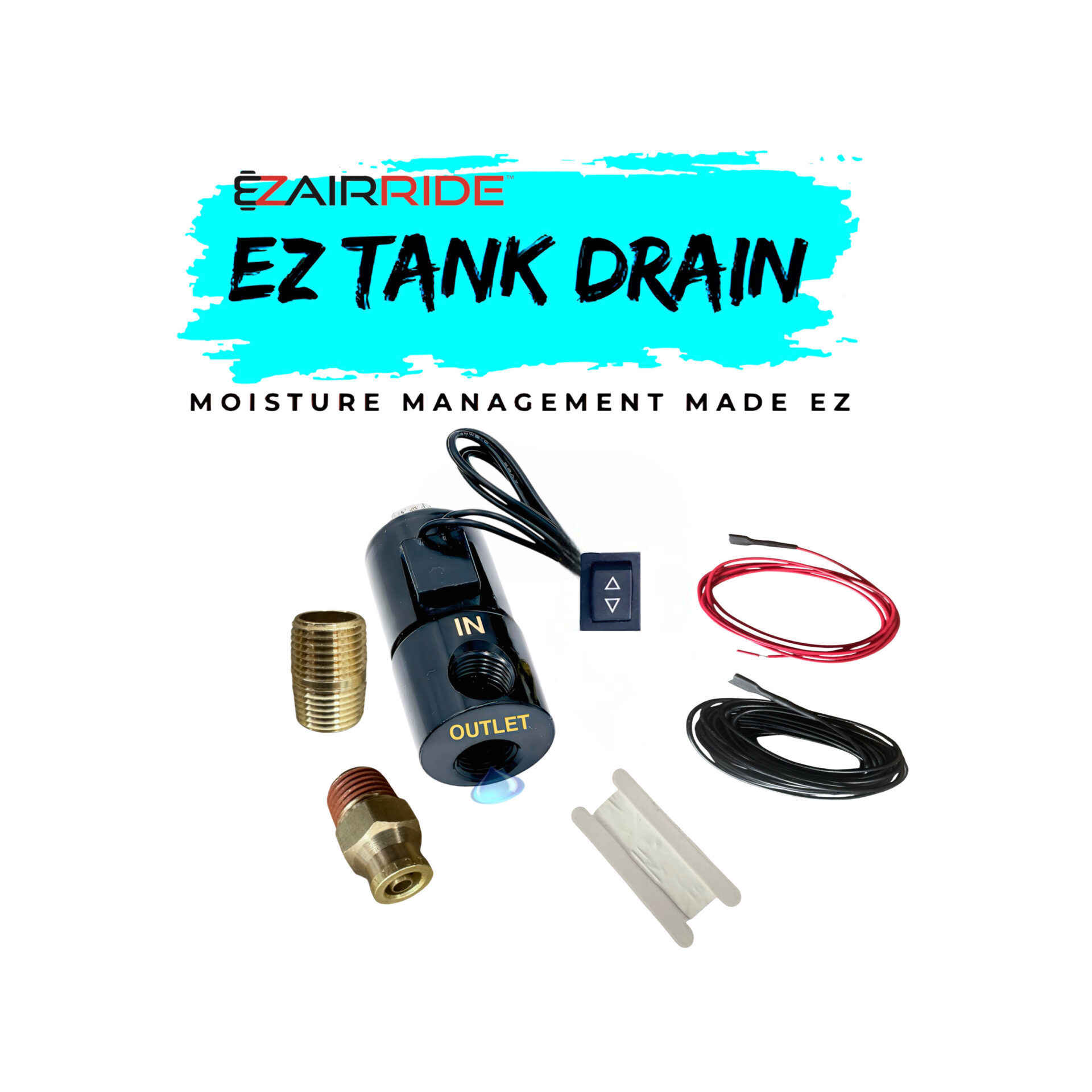 Dual Digital Air Gauge Panel | 4-Corner Monitoring | Integrated Tank Drain Switch - Image 6