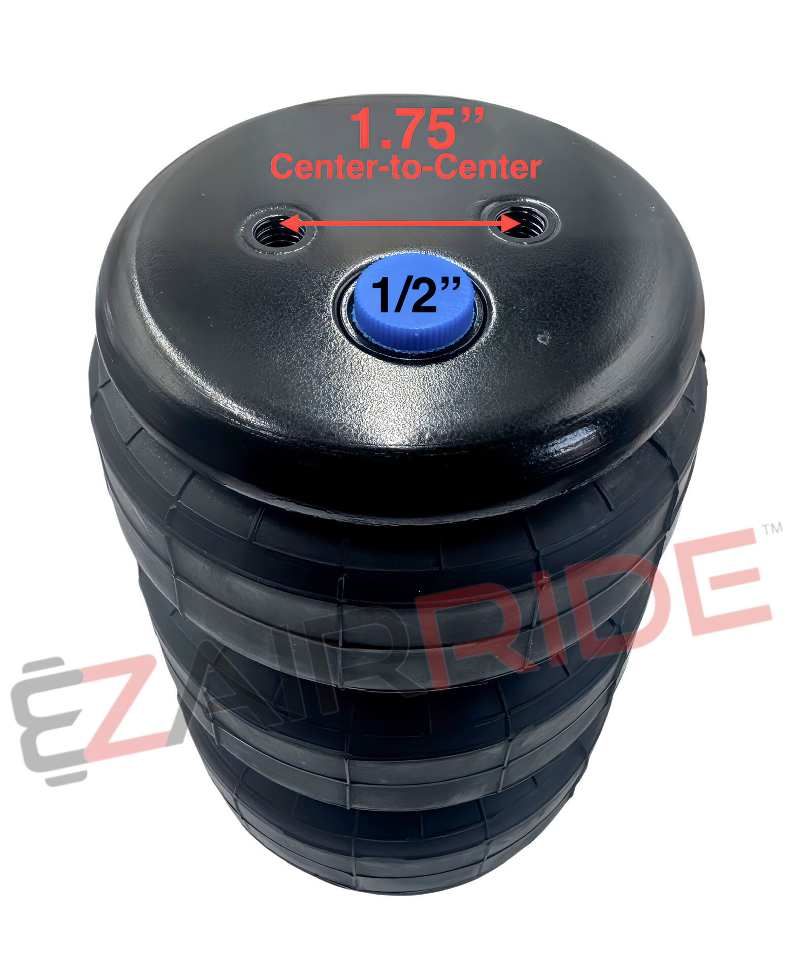 2400 Series Air Bag | 6″ Stroke | 5″ Diameter | 1/2" NPT Port - Image 2